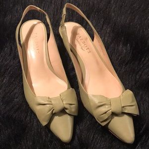Talbots Joana-M Desert Grass Slingback Heels Sz 6M